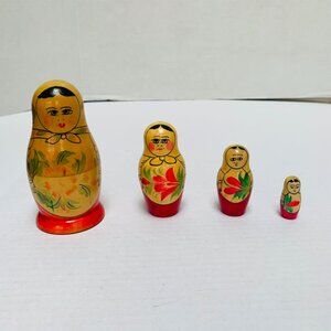 Matryoshka Russian Nesting Dolls Set of 4